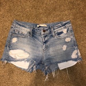 Distressed shorts